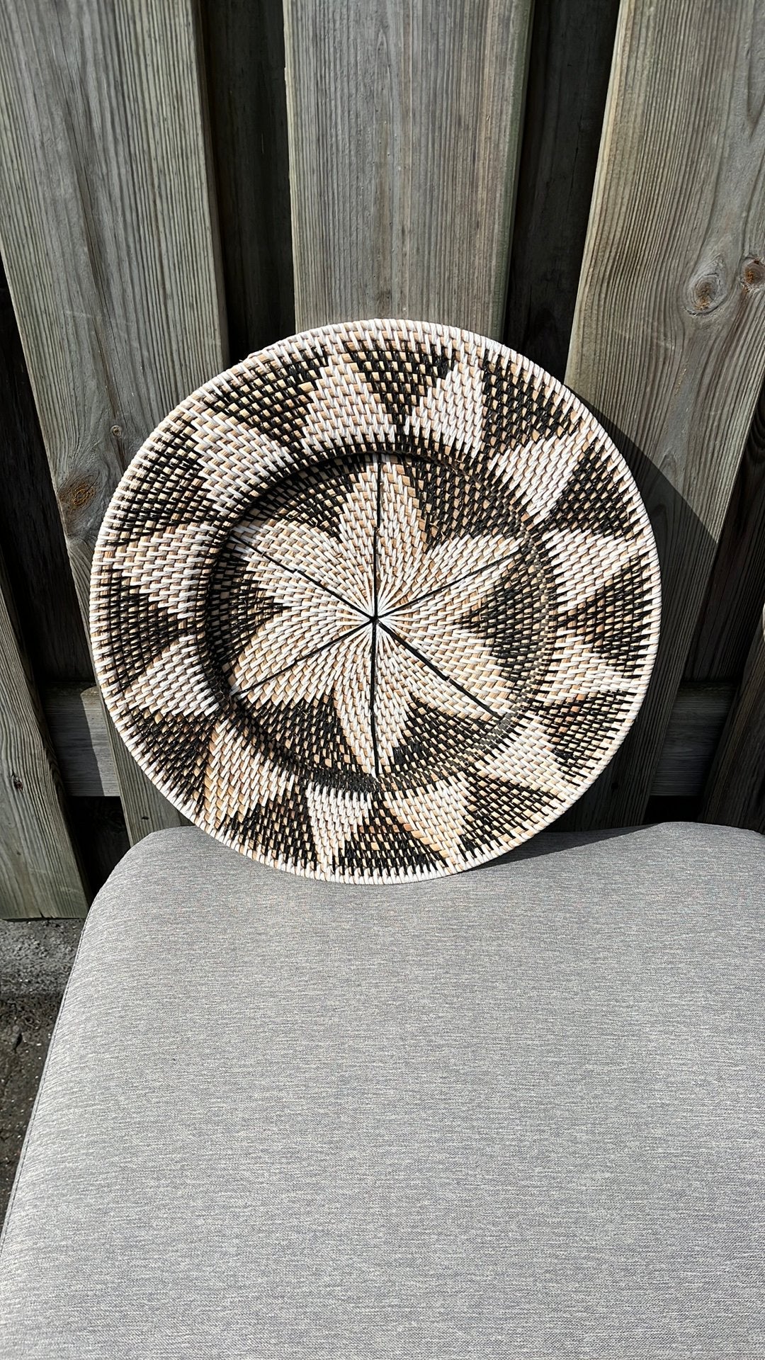 Boho wanddecoratie/wandschaal, 40 cm, Boho, Meerkleurig, Nieuw