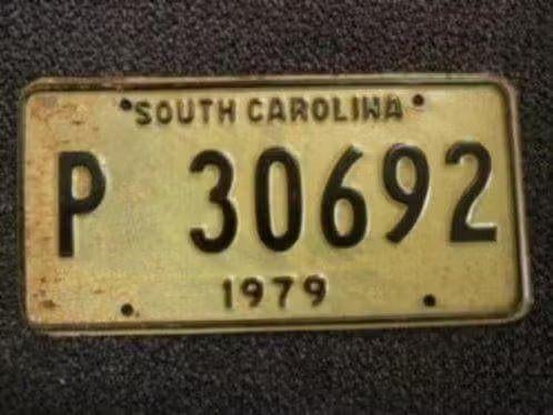 Kentekenplaat licenseplate South Carolina 1979 USA, Verzenden, Gebruikt, Auto's