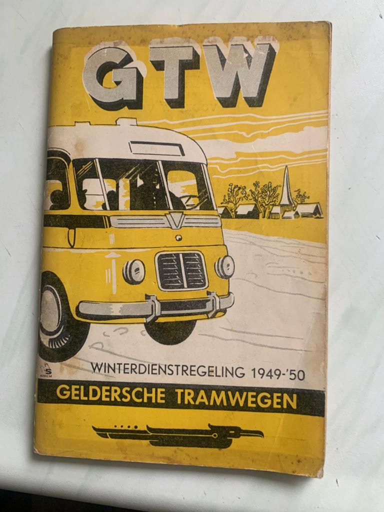 Winterdienstregeling GTW., Verzamelen, Ophalen of Verzenden, Nieuw, Bus of Metro, Boek of Tijdschrift