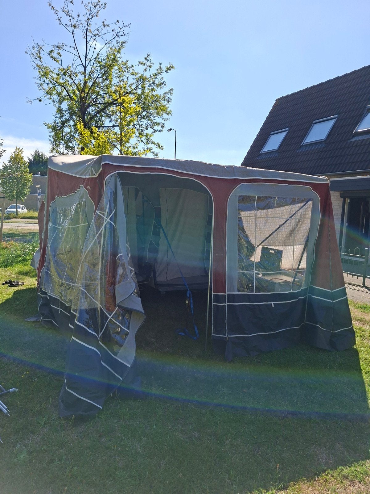 bungalowtent, Ophalen, Gebruikt