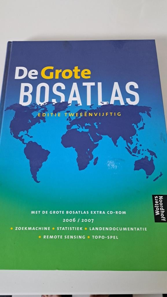 Grote Bosatlas Editie 52, Boeken, Bosatlas, 2000 tot heden, Wolters Noordhoff, Wereld