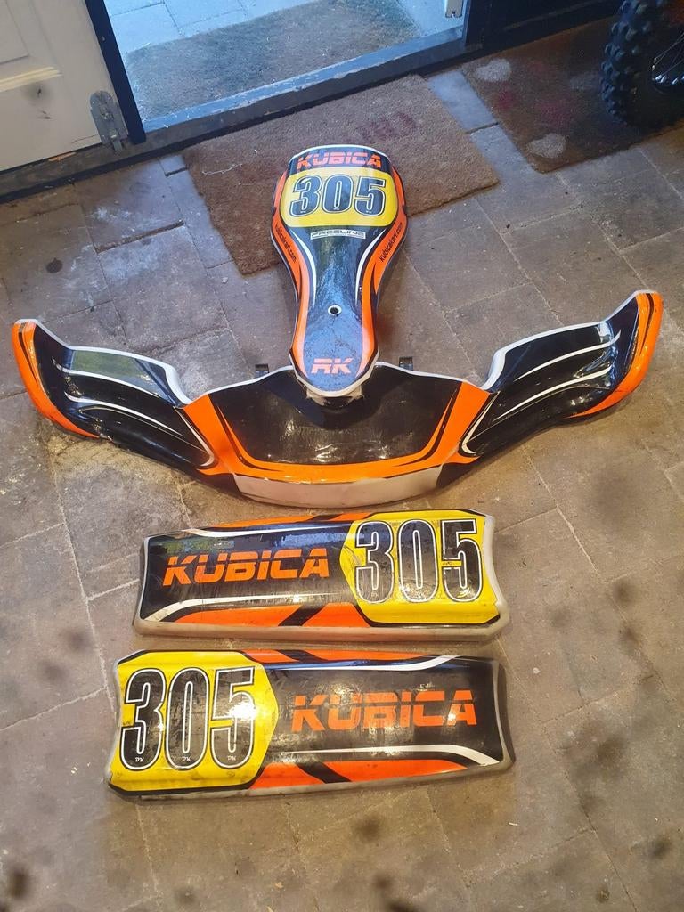 Birel kubica bakkenset met f1 bumper, Ophalen, Zo goed als nieuw, Onderdelen Kart