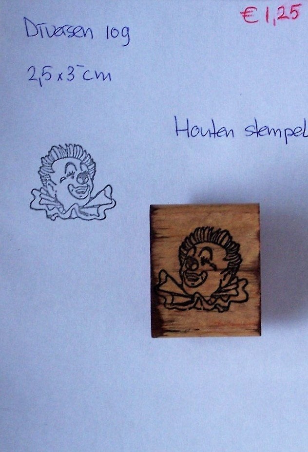 Diversen 109 Houten stempel, Hobby en Vrije tijd, Stempelen, Ophalen of Verzenden, Gebruikt, Houten stempel