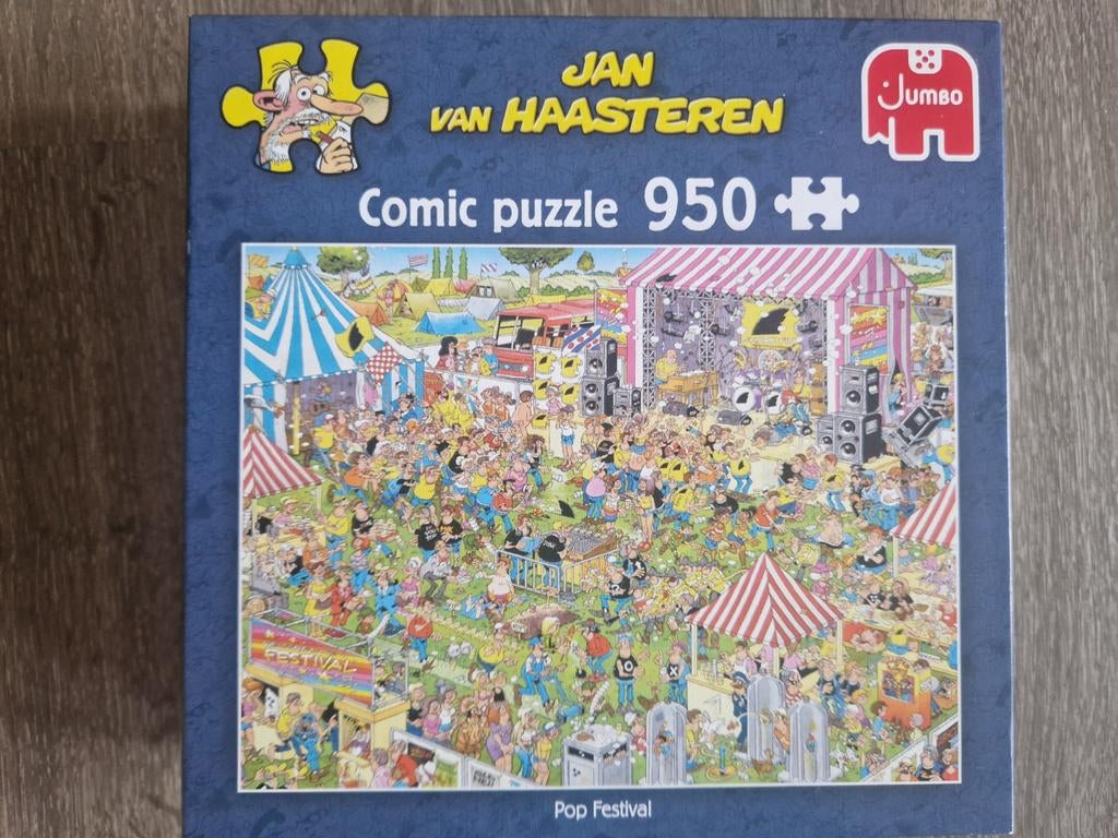 Jan van Haasteren - Pop Festival 950 stukjes, Ophalen of Verzenden, 500 t/m 1500 stukjes, Zo goed als nieuw, Legpuzzel