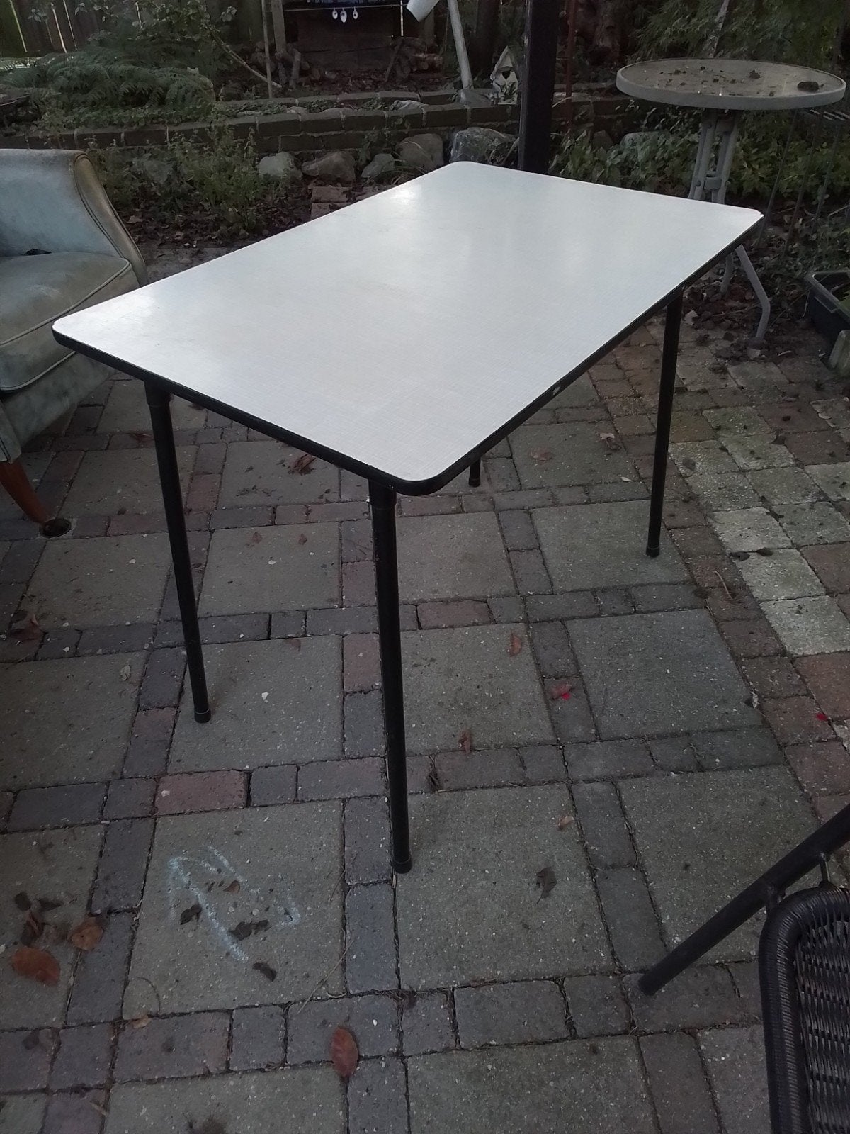 vintage tafel formica, Ophalen, 100 tot 150 cm, 50 tot 100 cm, Zo goed als nieuw