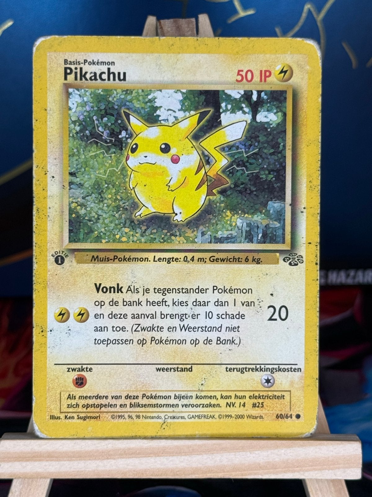 Pikachu [1st Edition] #60 | Pokemon Jungle, Ophalen of Verzenden, Gebruikt, Losse kaart