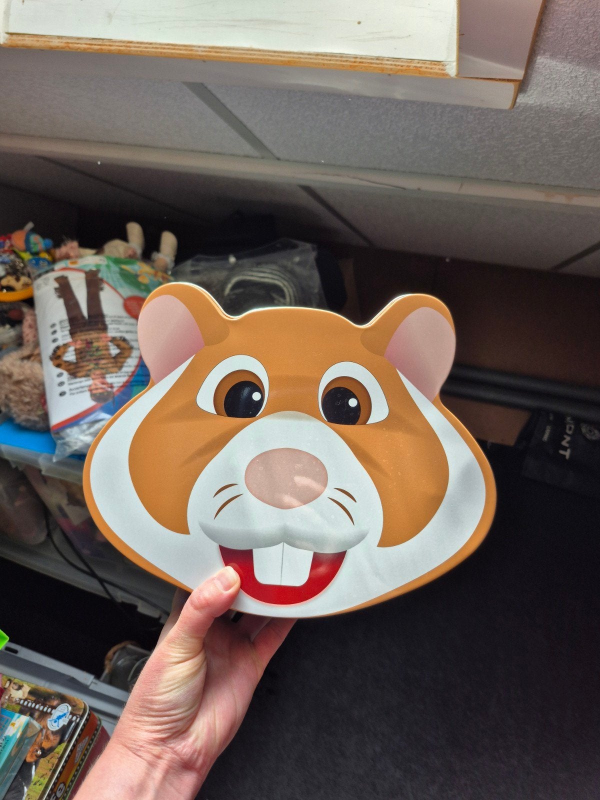 Albert heijn hamster koekjes blik / opberg blik ah hamster, Verzamelen, Albert Heijn, Ophalen of Verzenden