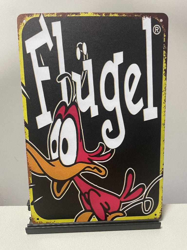 Flugel metalen reclamebord (Old Look), Www.pand50.nl, Reclamebord, Nieuw, Ophalen of Verzenden