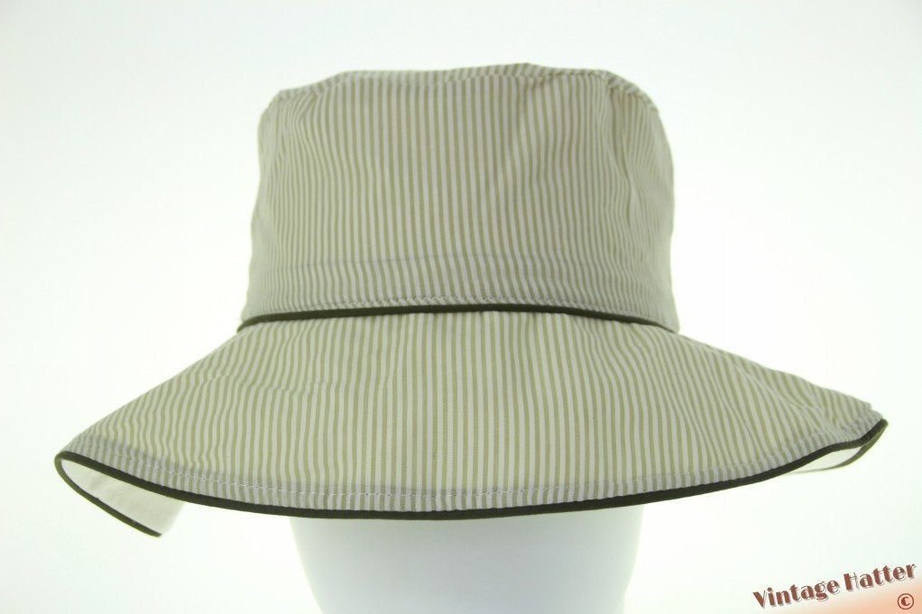Strand Zonnehoed Hawkins groen wit/grijs omkeerbaar 56 en 57, Kleding | Dames, 56 of 57 cm (M, 7 of 7⅛ inch), Hoed, Hawkins, Nieuw