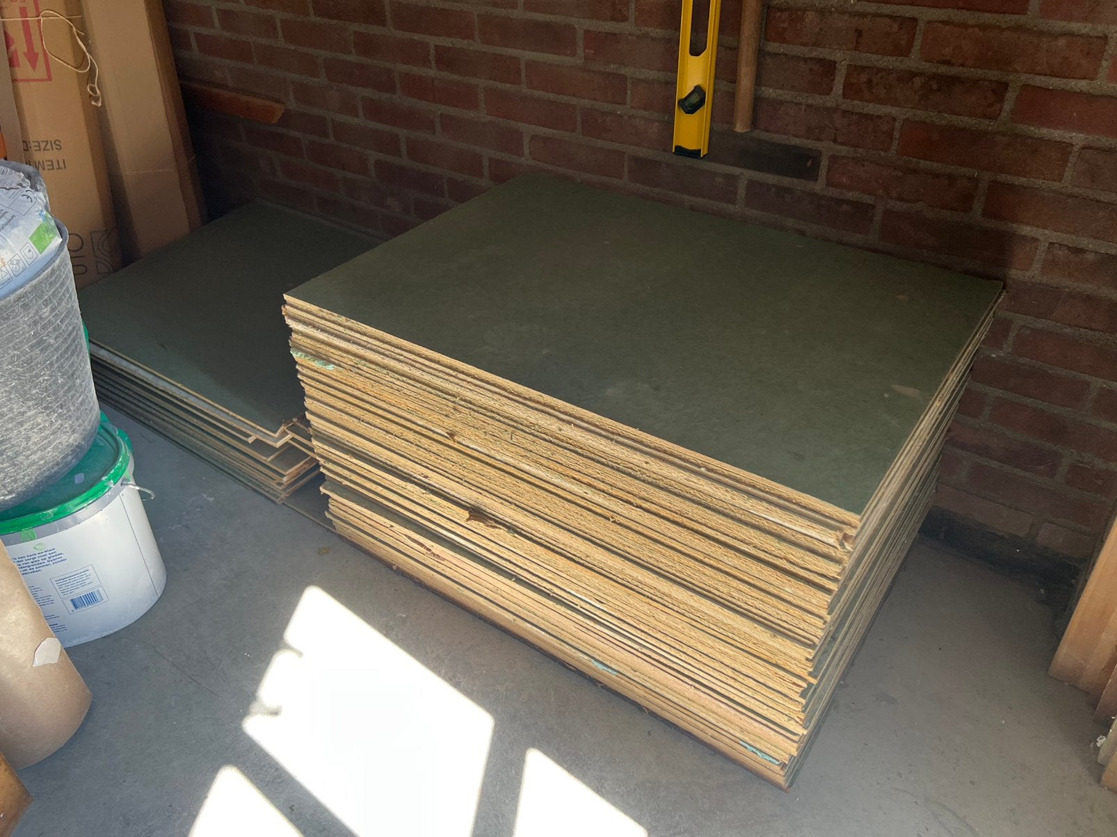 58 stuks ondervloer platen 85x59x0,8cm, Ophalen, Gebruikt, Minder dan 20 mm