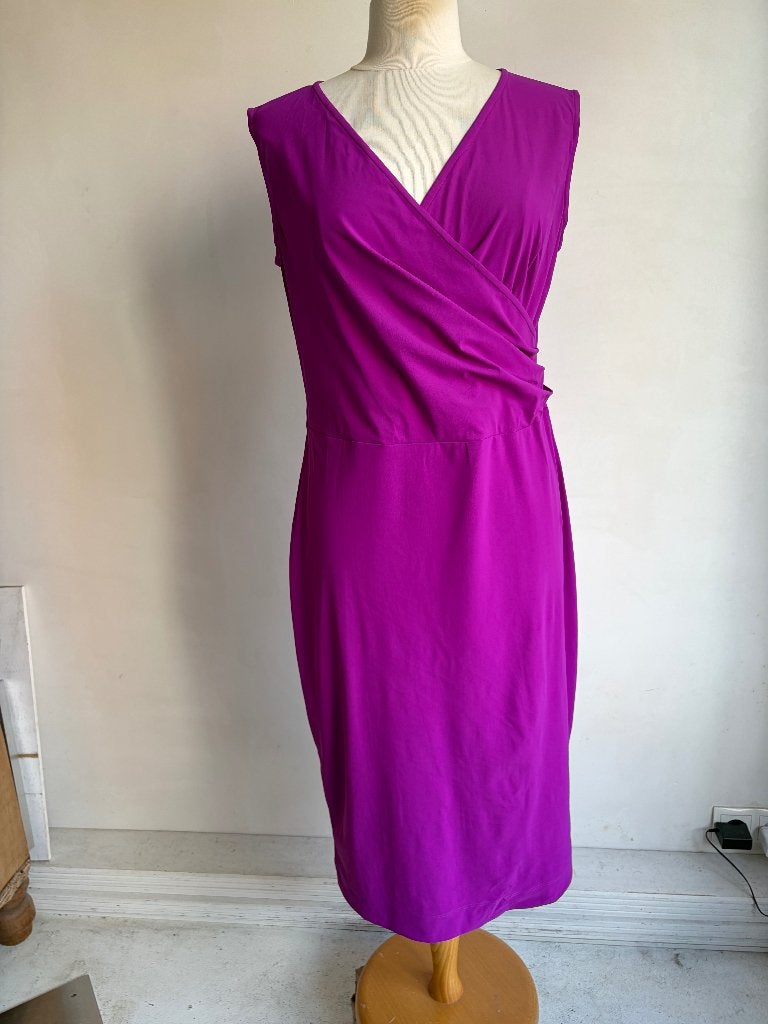 ladress jurk paars maat m, Kleding | Dames, Maat 38/40 (M), Verzenden, Paars, Zo goed als nieuw