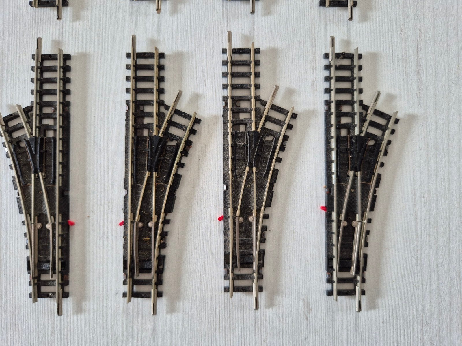 Minitrix wissels 4961/4963, Gebruikt, Gelijkstroom, Trix, Rails