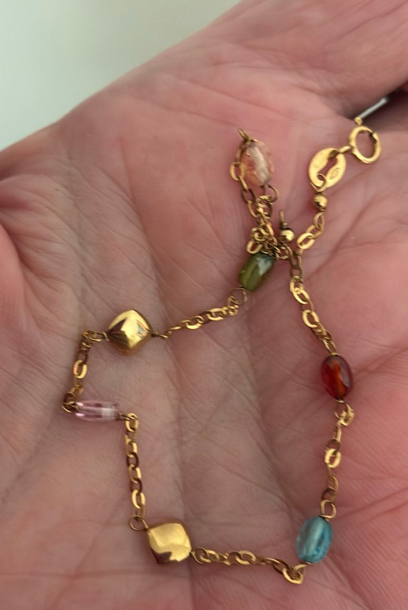 18 karaat rosé gouden armband 19/5cm, Ophalen of Verzenden, Gebruikt, Goud