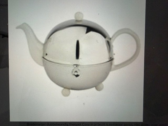 Bredemeijer dubbelwandige theepot cosy, Huis en Inrichting, Theepot/fluitketel, Ophalen of Verzenden, Zo goed als nieuw, Bredemeijer