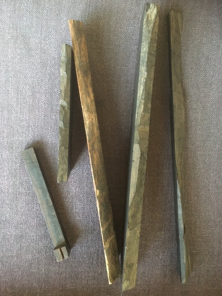 ebbenhout restant stukken van voor 1960, Doe-het-zelf en Verbouw, Hout en Planken, Minder dan 25 mm, Nieuw, Ophalen of Verzenden