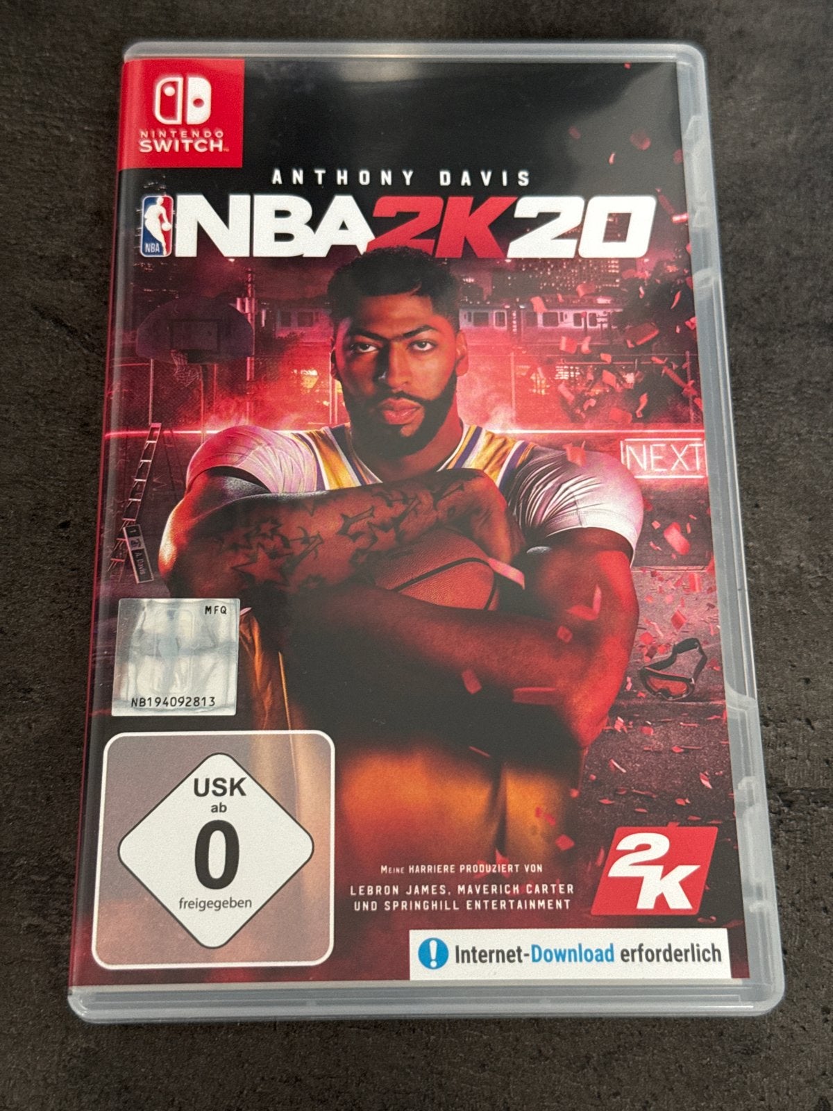 NBA 2K20 Nintendo Switch (Duitse hoes), Ophalen of Verzenden, Gebruikt