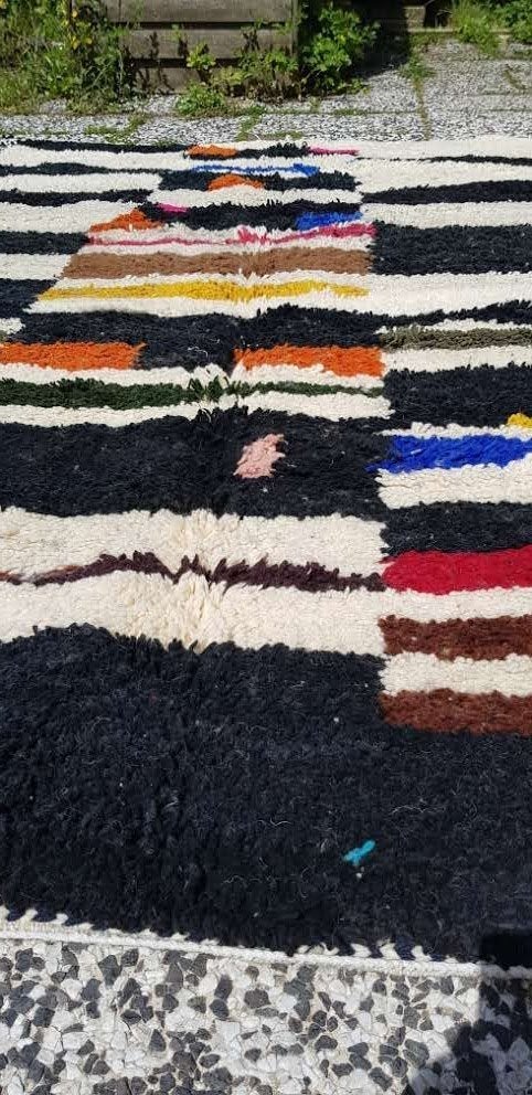 Handgeknoopt Berber kleed wol 248x152cm, 150 tot 200 cm, 200 cm of meer, Ophalen of Verzenden, Zo goed als nieuw