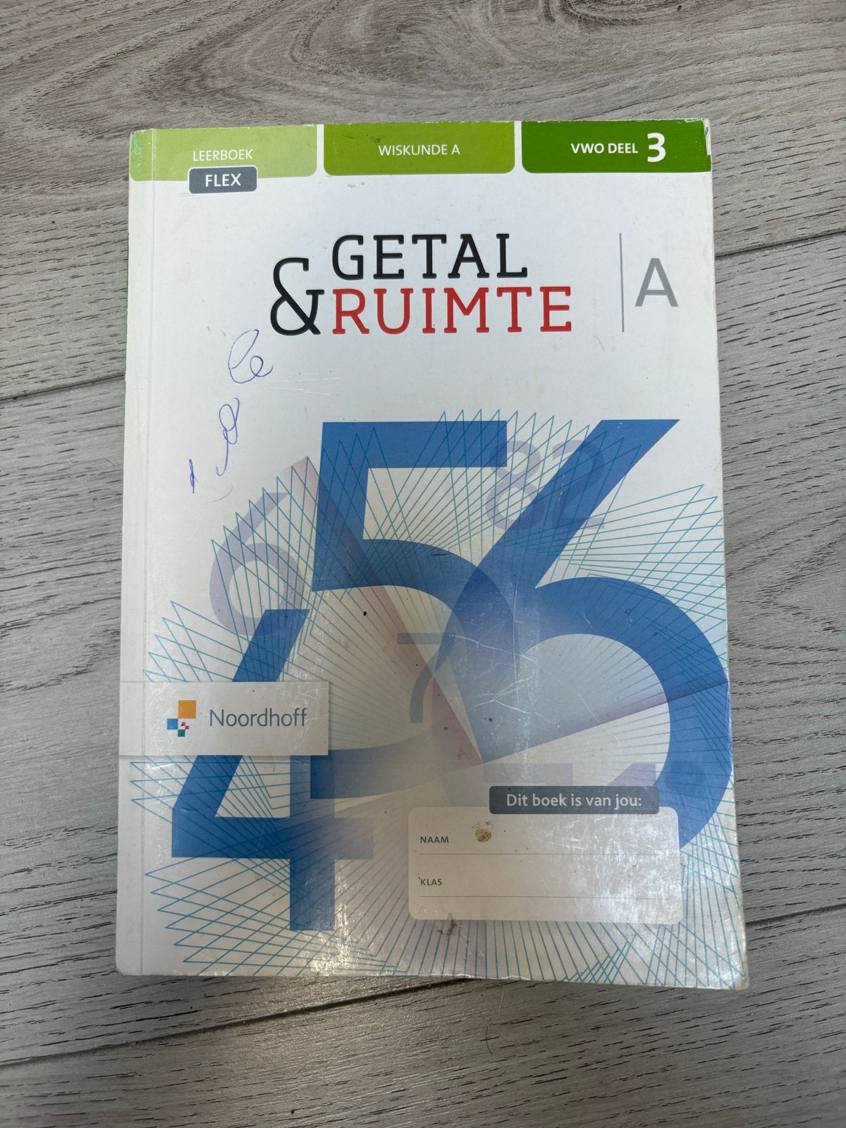 Getal & Ruimte VWO A deel 3 Wiskunde A Noordhoff, Boeken, Schoolboeken, Ophalen of Verzenden, Gelezen, VWO, Wiskunde A