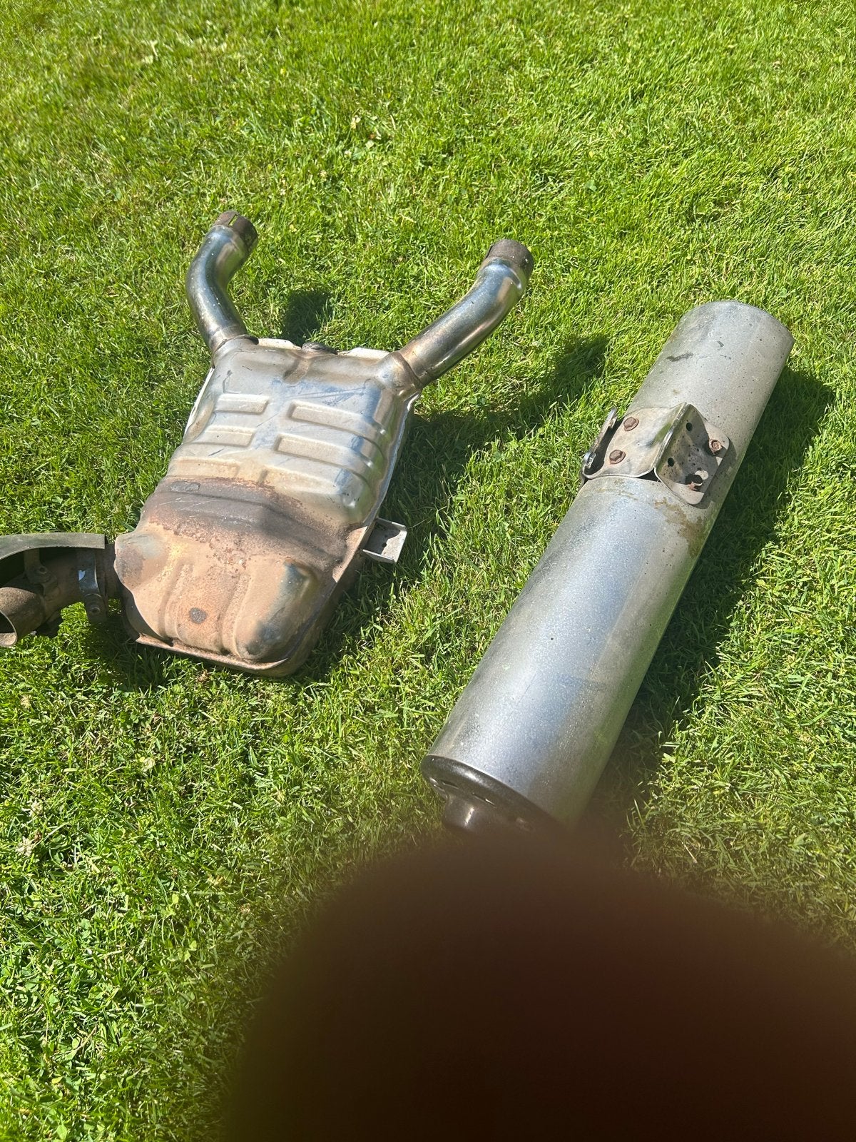 Uitlaatsysteem BMW 1150 GS (2000) met katalysator en demper, Motoren, Ophalen, Gebruikt