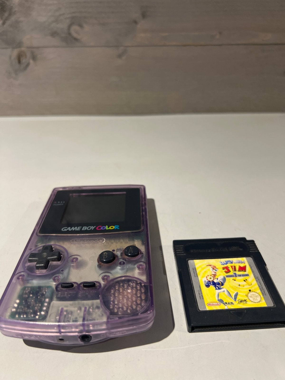 Game Boy Color met Earthworm Jim 3D, Spelcomputers en Games, N, Ophalen of Verzenden, Zo goed als nieuw, N