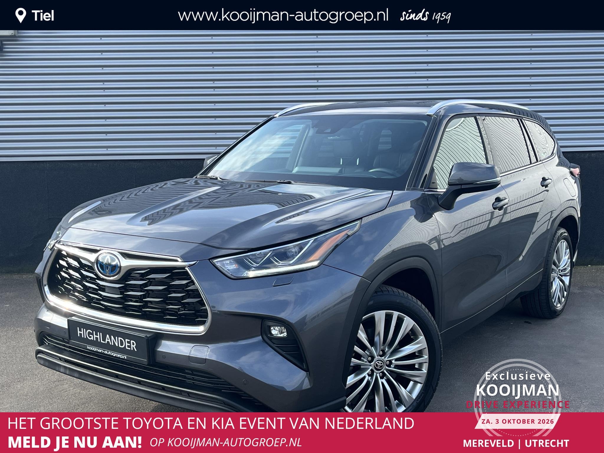 Toyota Highlander AWD 2.5 Hybrid Executive 7 persoons Trekha, Auto's, Automaat, Dealer onderhouden, Gebruikt, Euro 6