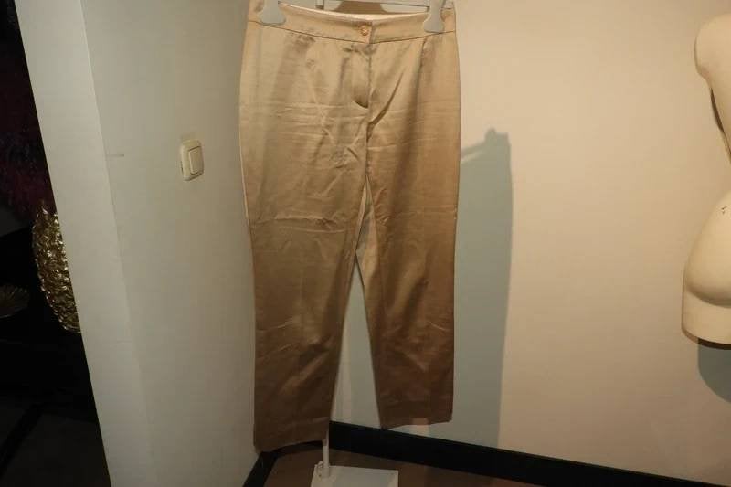 Celine nette pantalon prachtige tint lichte glans XS/S, Verzenden, Maat 34 (XS) of kleiner, Lang, Gedragen