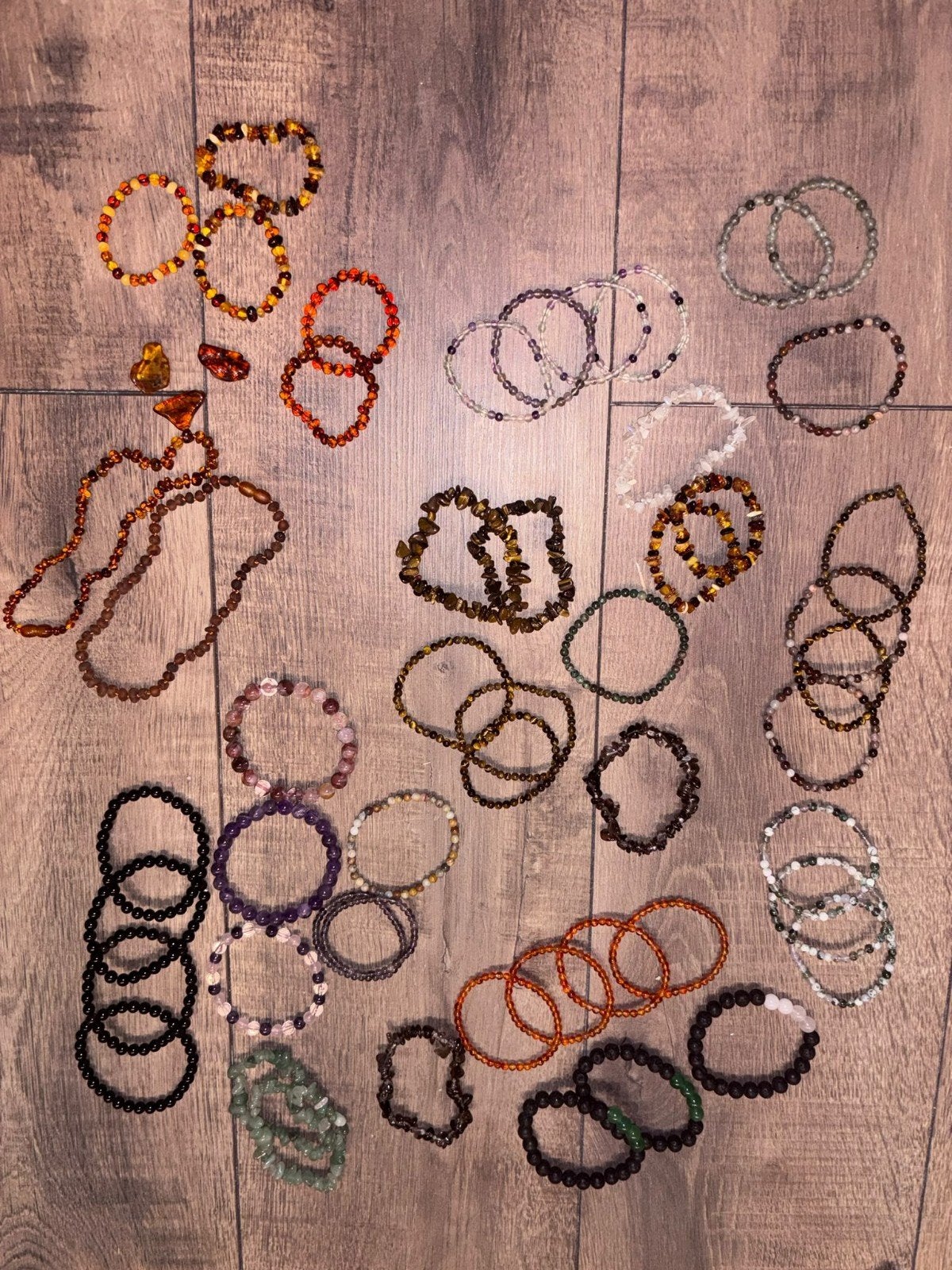 Mooie collectie edelsteen armbanden, Sieraden, Tassen en Uiterlijk, Overige materialen, Overige kleuren, Nieuw, Ophalen of Verzenden