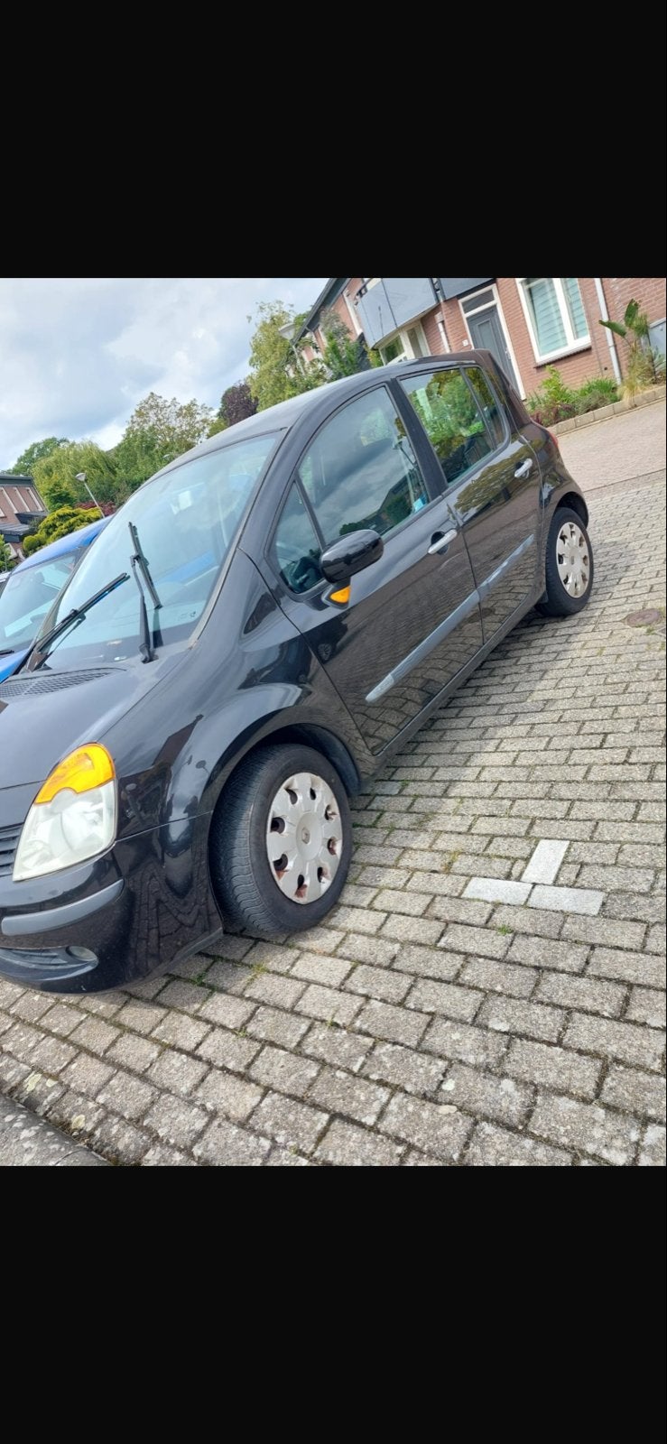 Renault Modus 1.6 16V E4 2005 Zwart, Auto's, Renault, Modus, Benzine, MPV, Handgeschakeld, Geïmporteerd, Zwart, Voorwielaandrijving