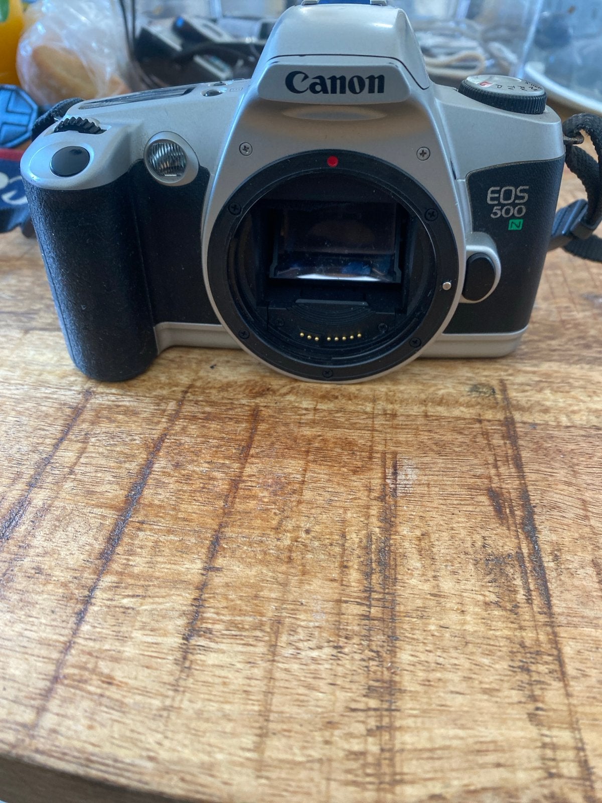 Canon EOS 500N Spiegelreflexcamera - Zo goed als nieuw, Ophalen of Verzenden, Zo goed als nieuw, Spiegelreflex, Canon
