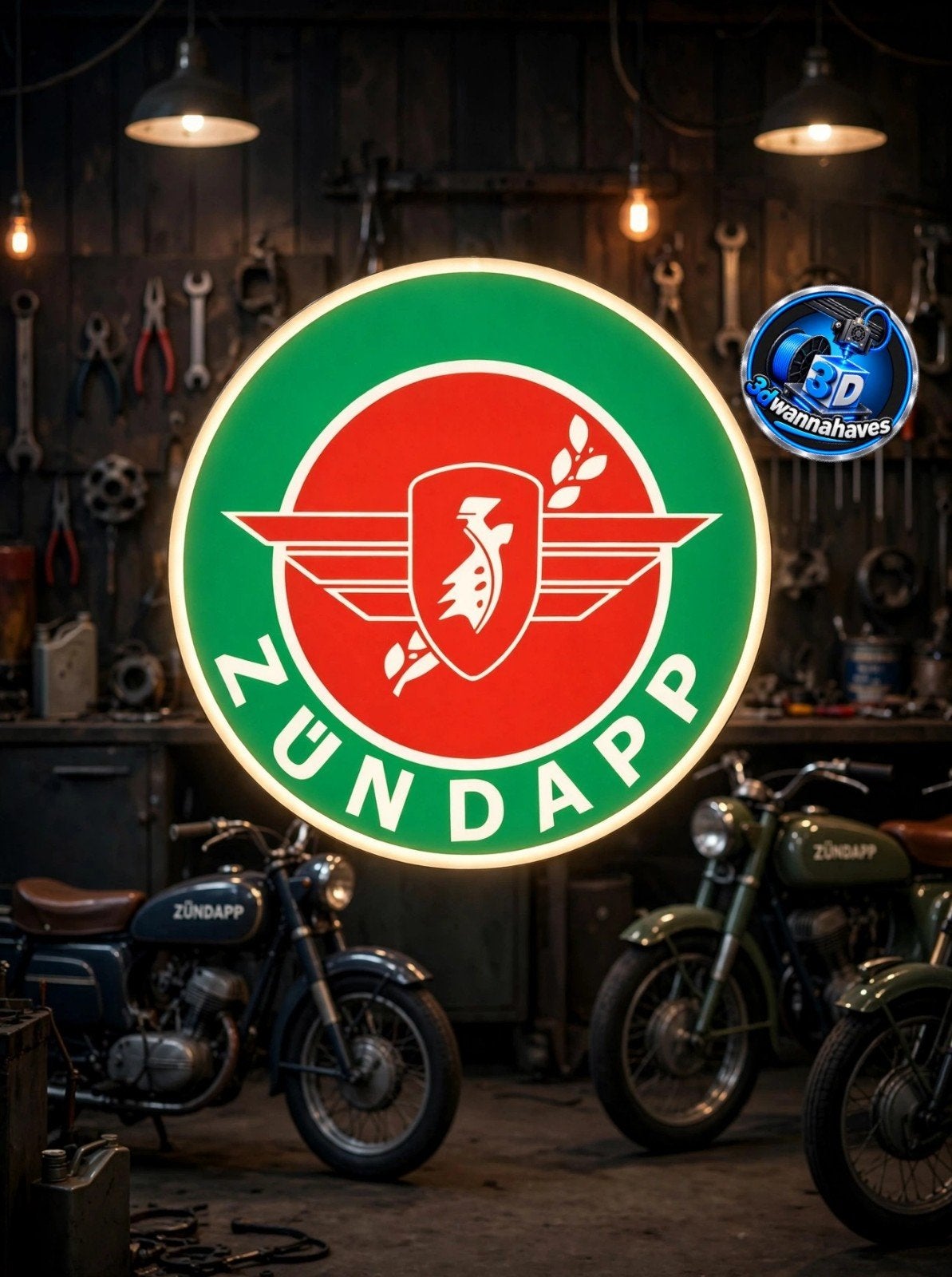 Zündapp Lichtbak XL - Verlichte Reclame voor Liefhebbers, Verzamelen, Merken en Reclamevoorwerpen, Ophalen of Verzenden, Nieuw