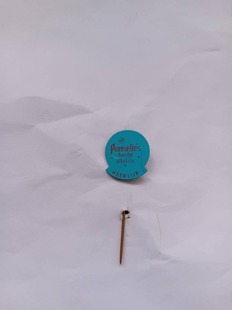 Pin - Punselie's - Gouda, Ophalen of Verzenden, Zo goed als nieuw, Merk, Speldje of Pin