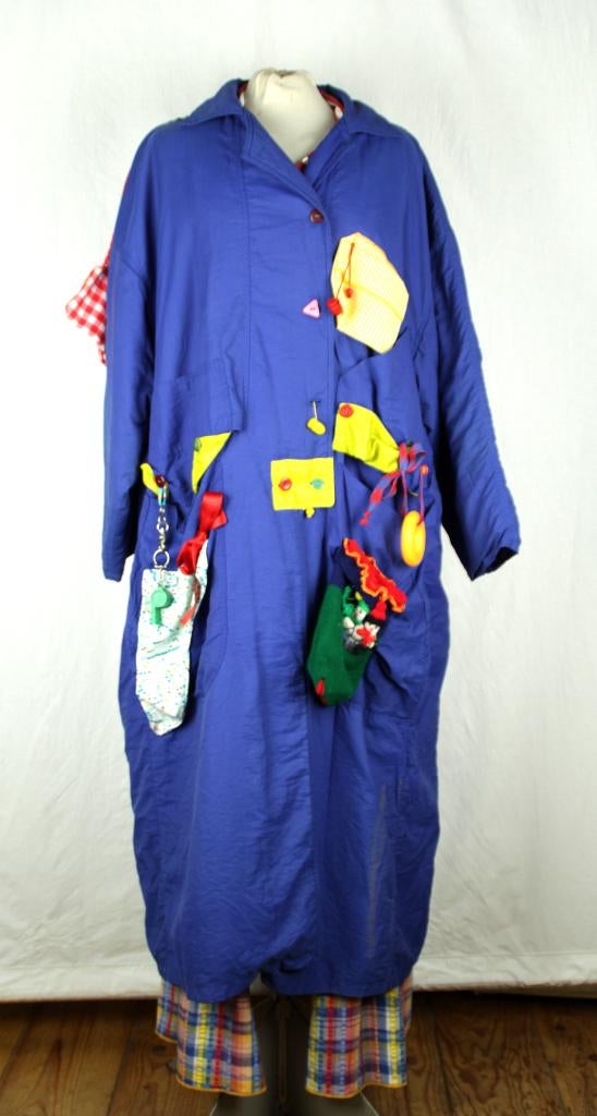 heel grappige Clown ,4 delig outfit, mt. M outdoor -Carnaval, Maat 38/40 (M), Carnaval, ., Ophalen of Verzenden