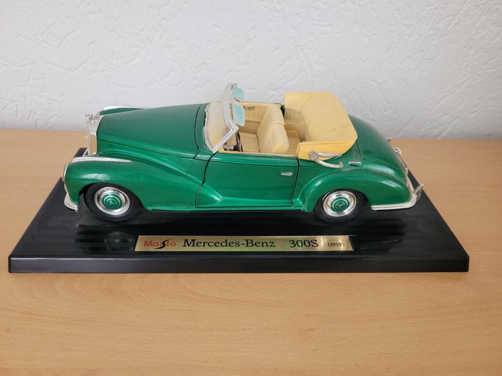 Maisto Mercedes-Benz 300S (1955) schaalmodel, Ophalen of Verzenden, Zo goed als nieuw, Maisto