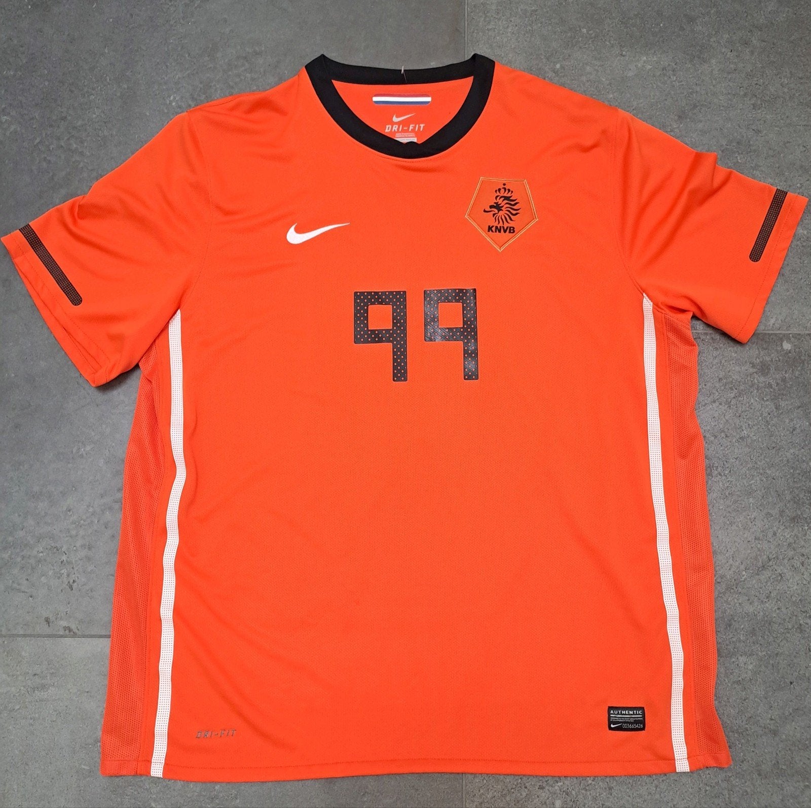 XXL Nike Dri Fit Oranje shirt met naam John, Ophalen of Verzenden, Zo goed als nieuw, Voetbal, Overige maten