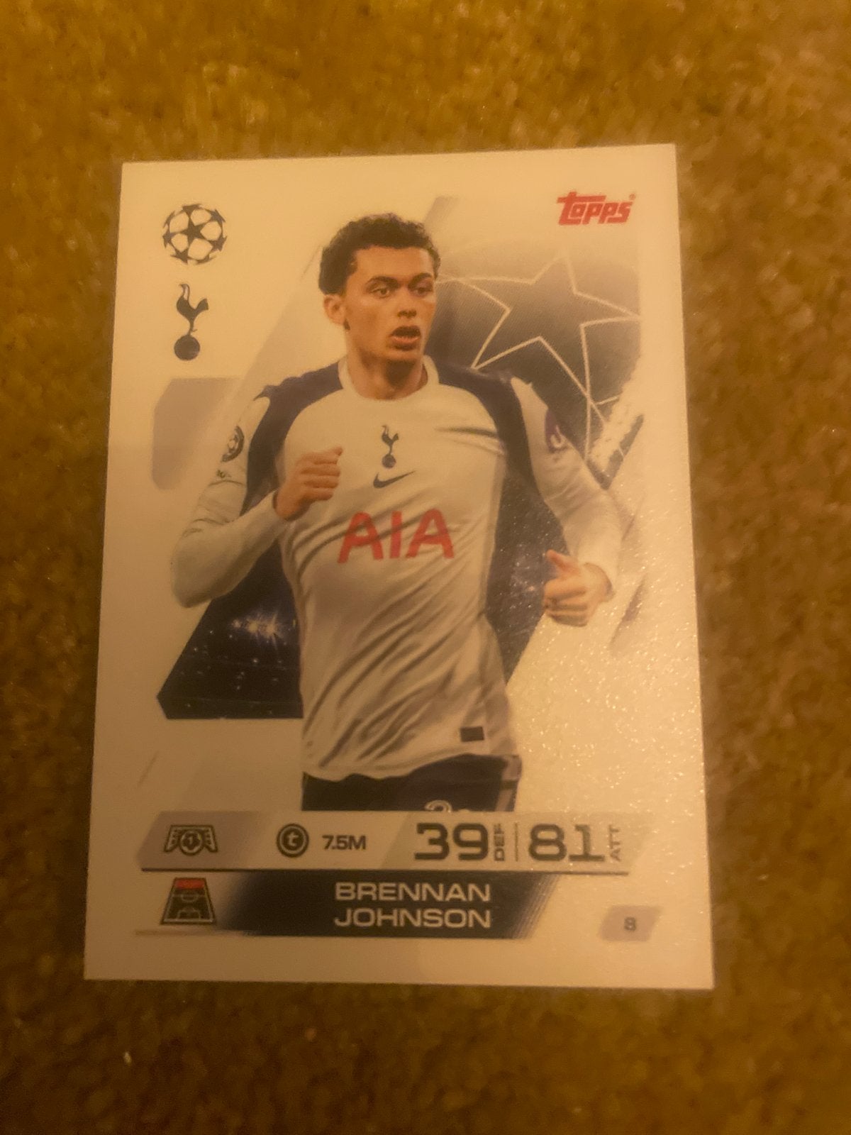 Topps Match Attax Brennan Johnson Tottenham Hotspur, Verzamelen, Ophalen of Verzenden, Nieuw, Buitenlandse clubs, Spelerskaart