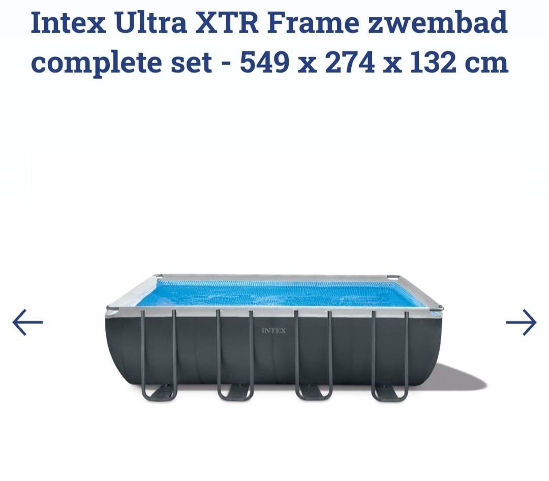 te koop intex zwembad 5,49x2,74x1,35mm, Tuin en Terras, 300 cm of meer, Rechthoekig, Ophalen, 120 cm of meer
