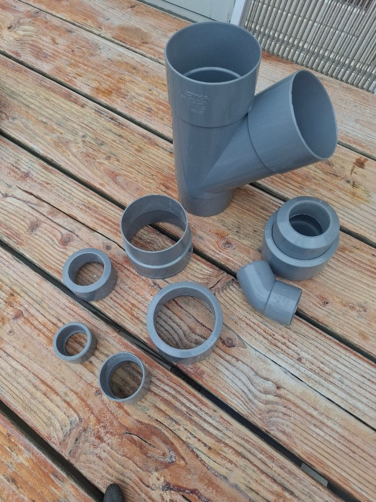 Pvc mofjes, t- stuk enz., Ophalen, Pvc, Nieuw, Minder dan 2 meter