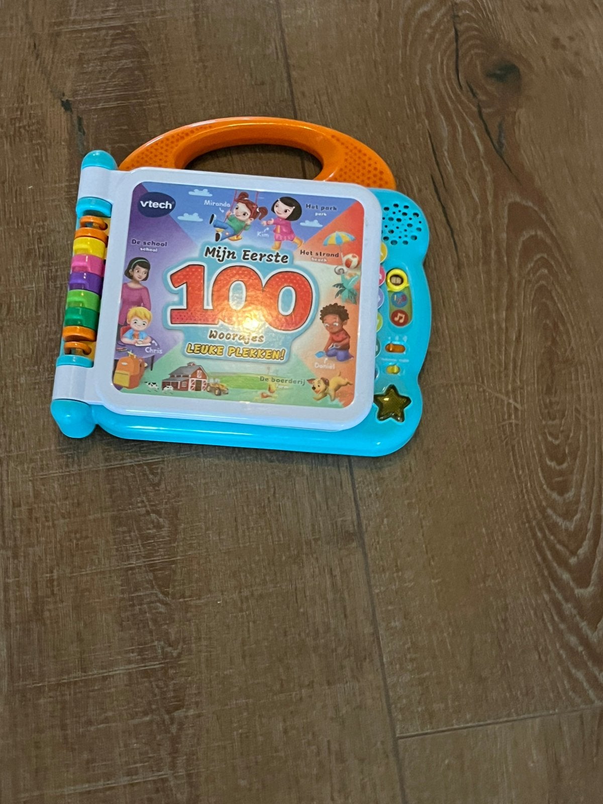 Vtech Mijn eerste 100 woordjes - leuke plekken!, Kinderen en Baby's, Speelgoed | Vtech, Zo goed als nieuw, Ophalen