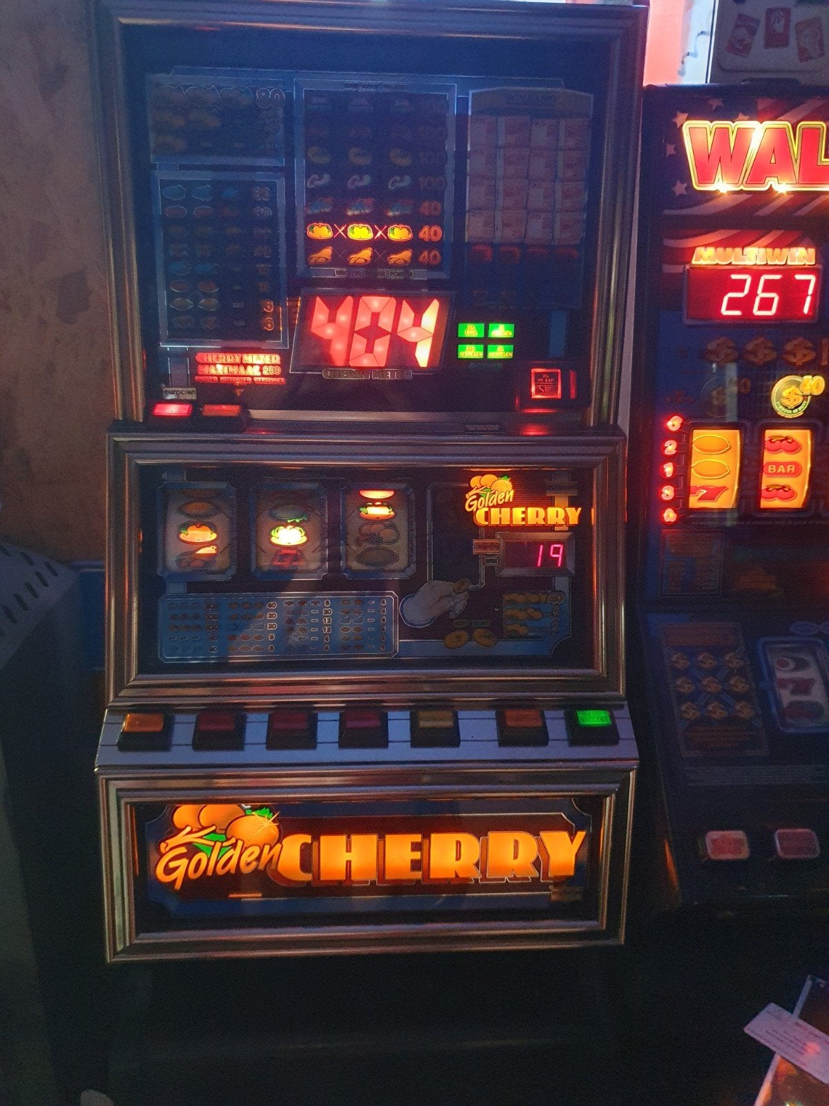 Supernette golden cherry zeldzame 800 punter halversie, Euro, Ophalen of Verzenden, Gebruikt, Met sleutels
