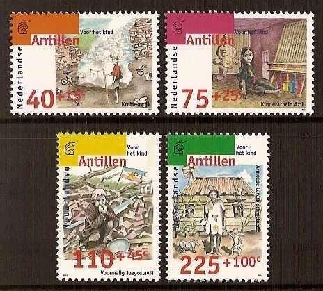 Nederlandse Antillen 1135/8 postfris Kinderpostzegels 1996, Ophalen of Verzenden, Postfris