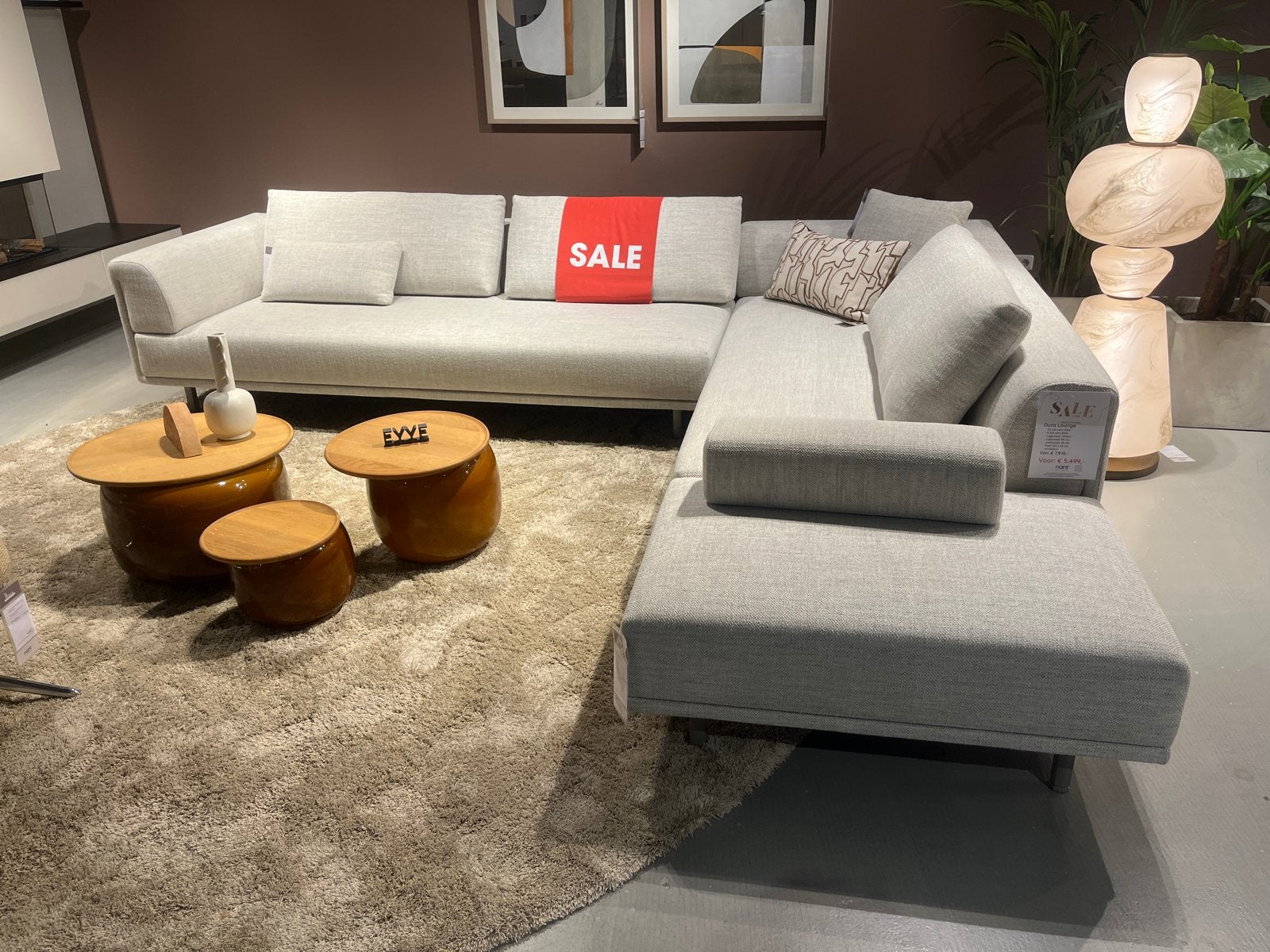 Eyye Dura Lounge design bank - Toonzaalmodel, Huis en Inrichting, Stoelen, Ophalen, Zo goed als nieuw, Stof