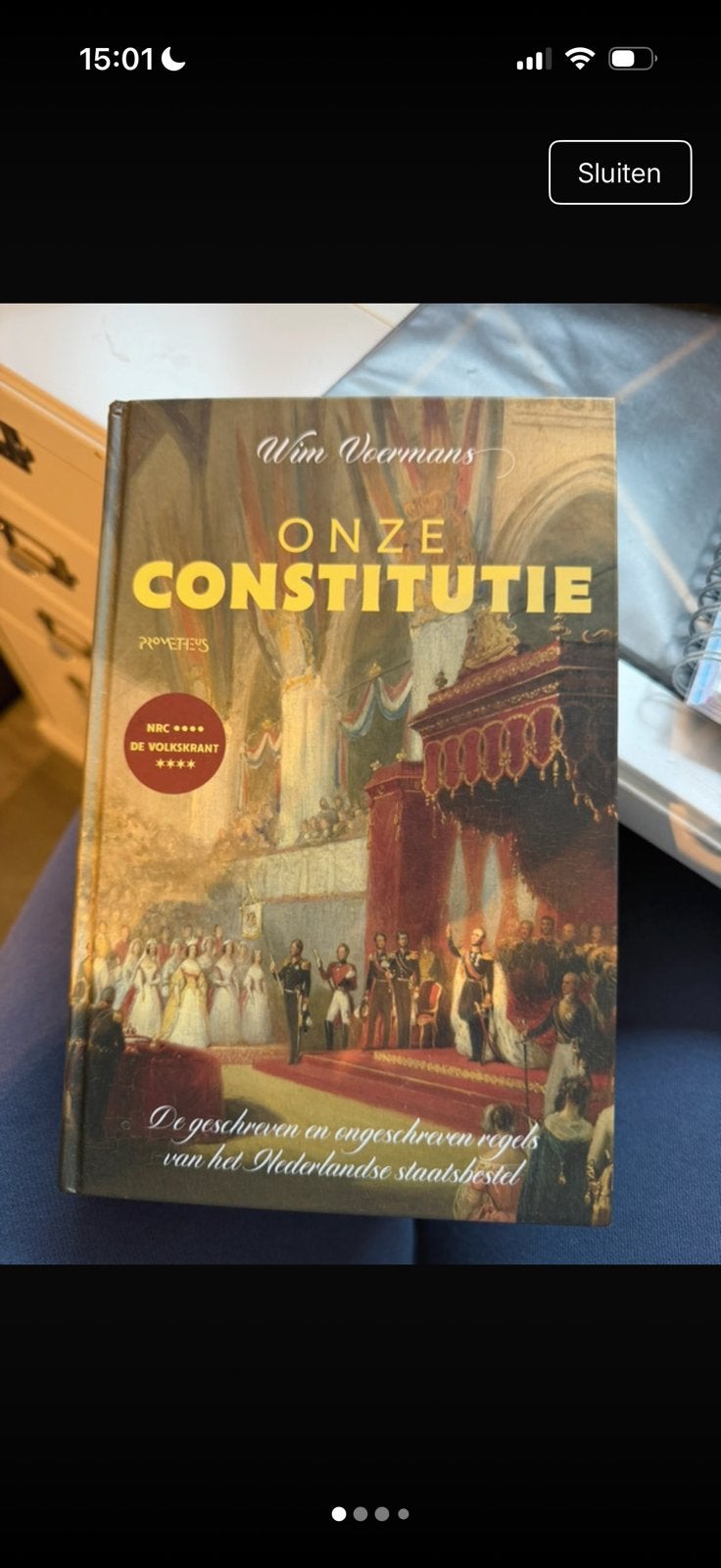 Onze constitutie Wim Voermans, Boeken, Ophalen of Verzenden, Beta, Zo goed als nieuw, HBO