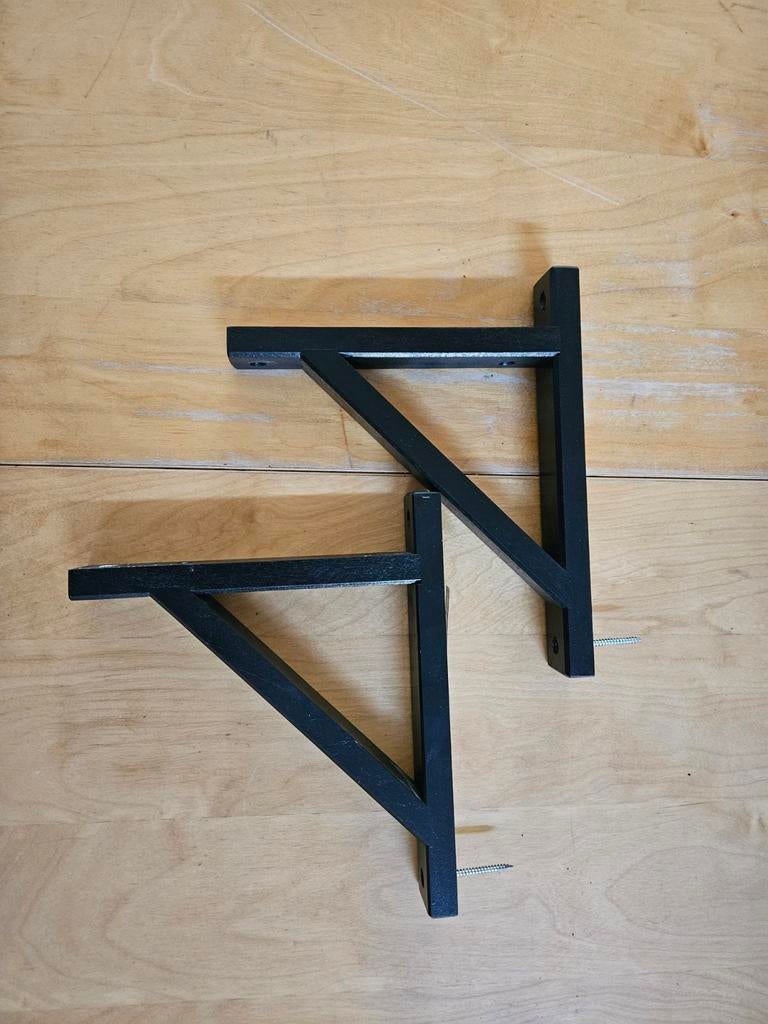 IKEA EKBY VALTER plankdragers 18cm, zwart, 2 stuks, Ophalen of Verzenden, Gebruikt