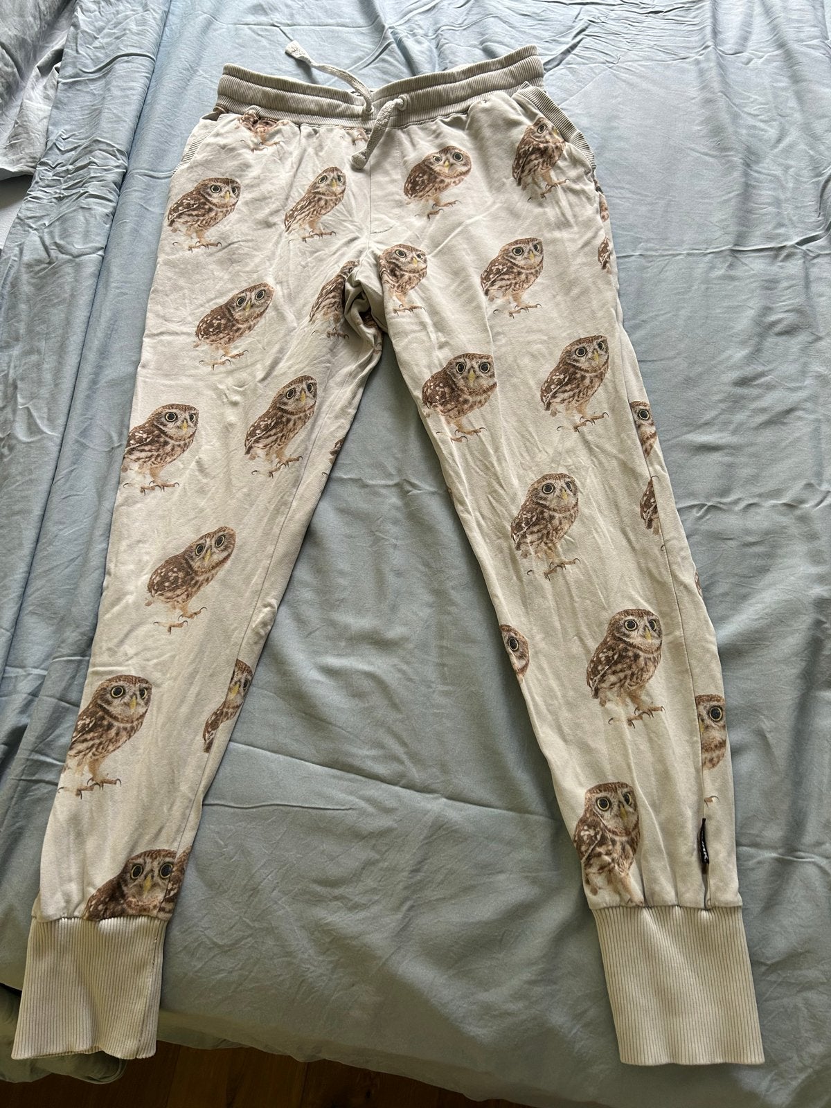 Snurk Joggingbroek met uilenprint - Maat L, Maat 42/44 (L), Ophalen of Verzenden, Gedragen, Grijs