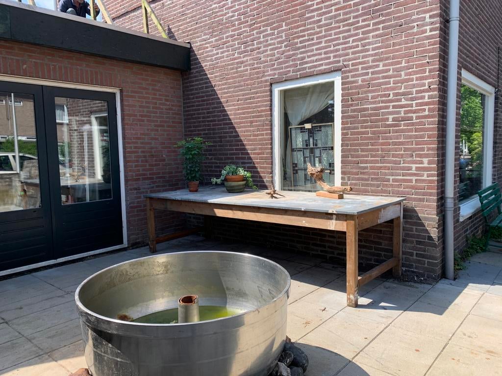 Grote tafel werktafel tuintafel, Ophalen of Verzenden, Zo goed als nieuw, Hout