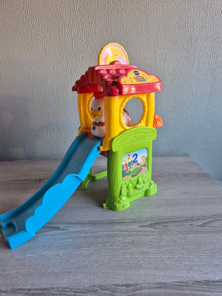 Vtech Zoef Zoef Dieren Kim Kip met huisje, Kinderen en Baby's, Speelgoed | Vtech, Ophalen of Verzenden, Zo goed als nieuw, 6 maanden tot 2 jaar