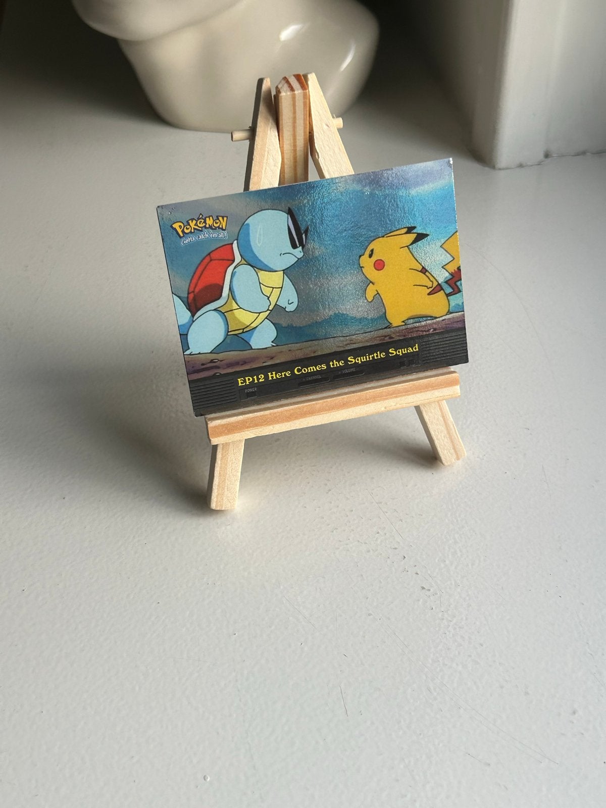 Pokemon Topps Kaart - Squirtle Squad EP12, Ophalen of Verzenden, Zo goed als nieuw, Losse kaart