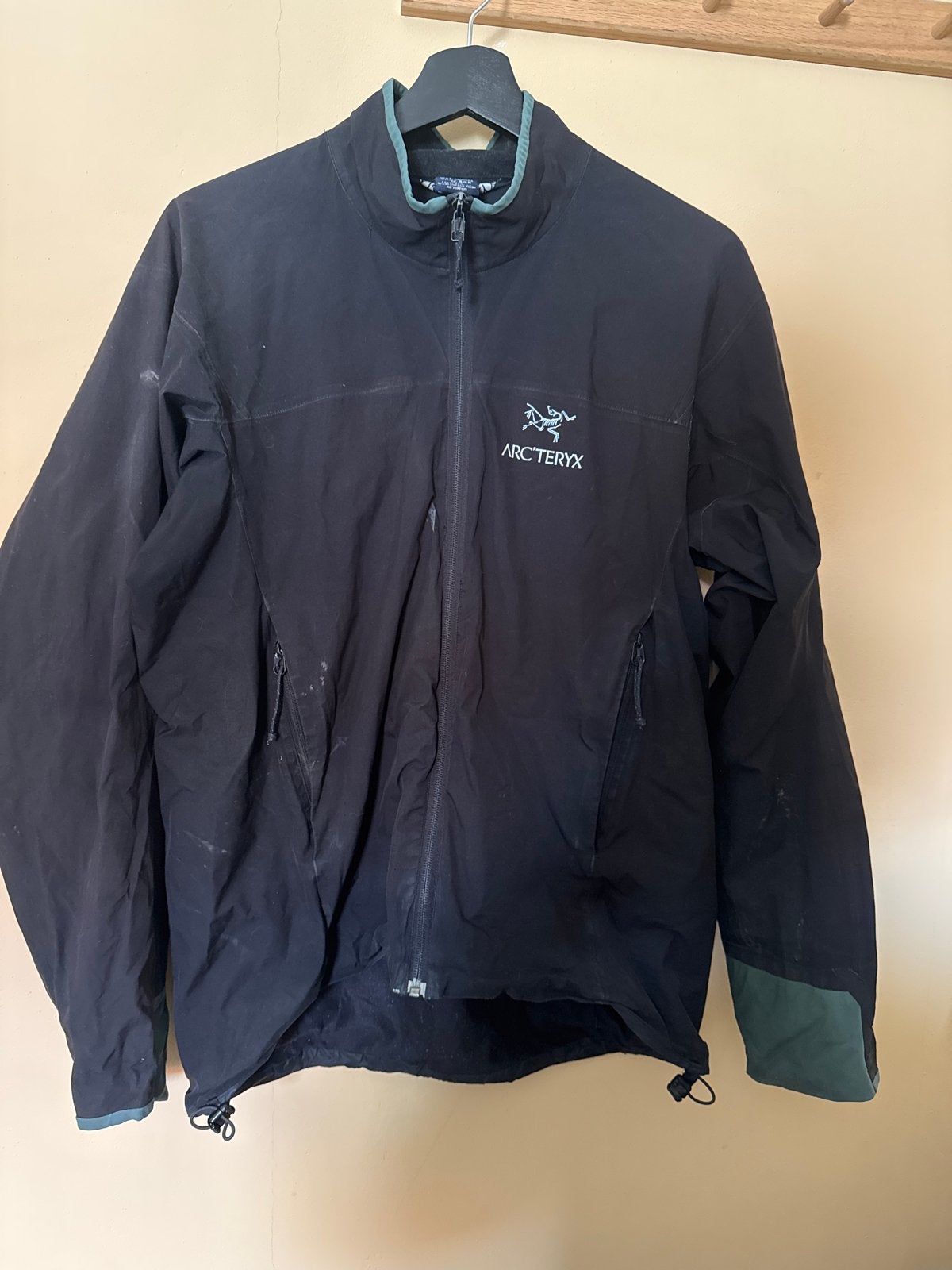Heren Arc'teryx Windstopper Jas - Maat M, Ophalen of Verzenden, Gedragen, Maat 48/50 (M), Zwart