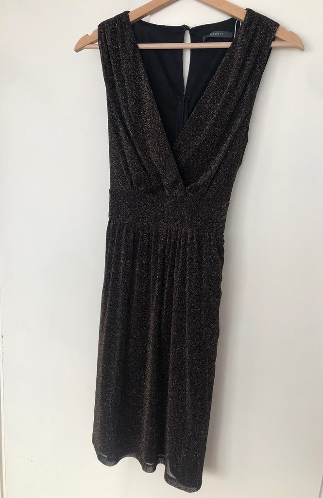 Nieuw glitter jurkje Esprit maat S, Zwart, Nieuw, Ophalen of Verzenden, Maat 36 (S)