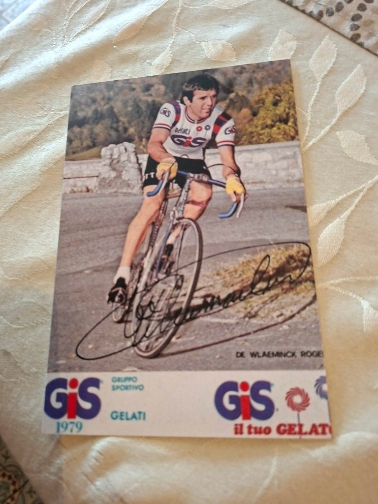 Foto (Repro) Roger De Vlaeminck / Gis Gelati 1979, Verzenden, Zo goed als nieuw, Overige sporten, Poster, Plaatje of Sticker
